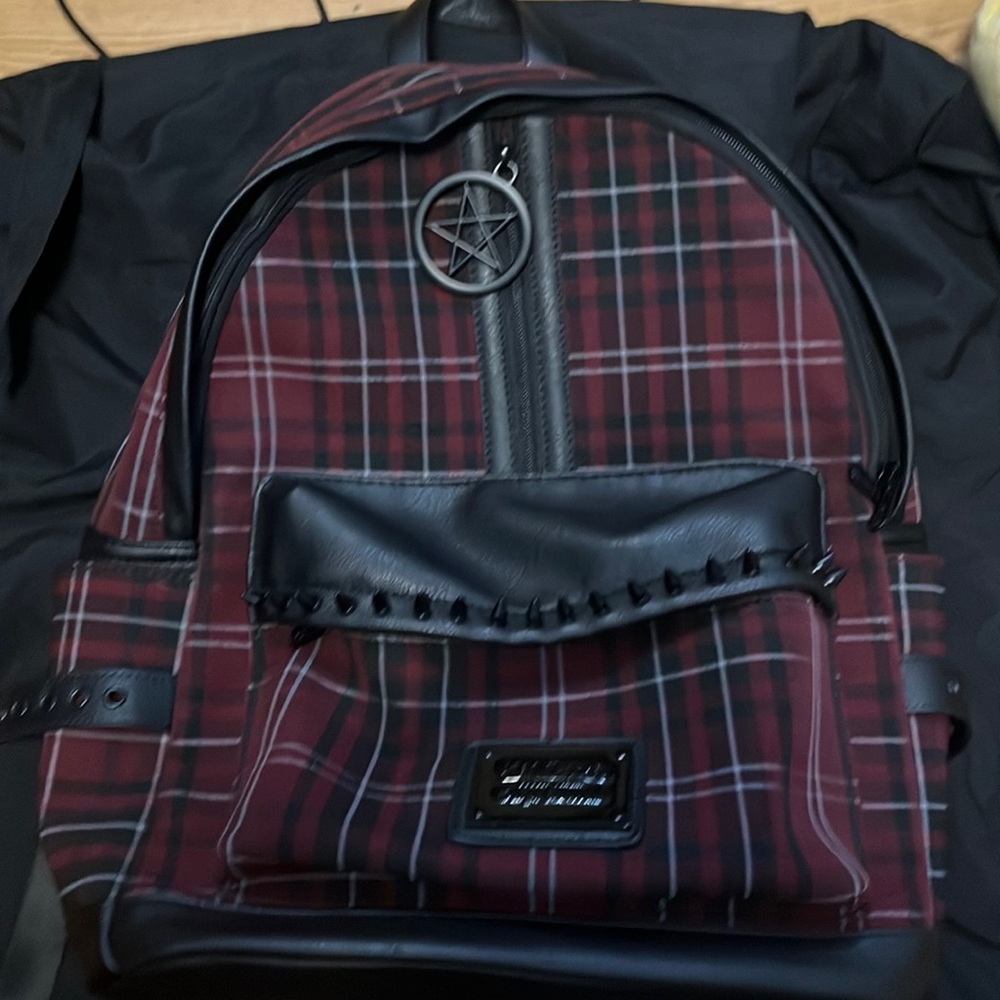 Killstar plaid backpack